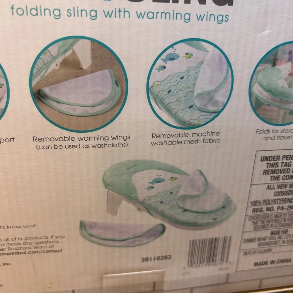 Summer Infant Bath Sling with Warming Wings
